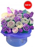 Lilac & White Chocolate Flowers