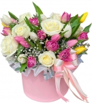 Lovely Roses & Tulips gift box