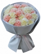 White-Pink sumptuous bouquet from 9 to 101