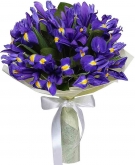 Blue Sky - Irises bouquet, 5 options, from