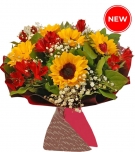 Seasonal flowers Bouquet "Summer Sunset"