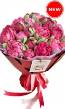 Burgundy Yummy Zephyr Peonies, 5 sizes