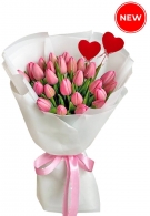 11-101 Pink Tulips with Love, 10 options