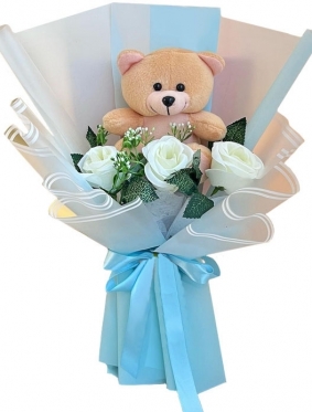 Cuteness in Blue Bouquet