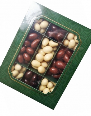 Chocolate coated mixed nuts, 3 options