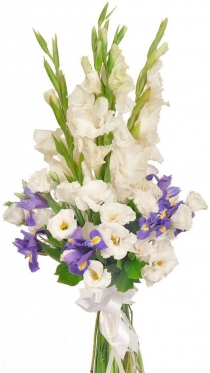 Gladioli & Eustoma, 4 sizes bouquets