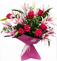 Dawn - Beautiful Pink 3 sizes bouquet image 0